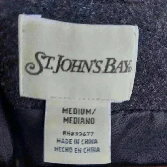 Wool/Cashmere Blend Double Breasted Peacoat - Picture 4 of 5